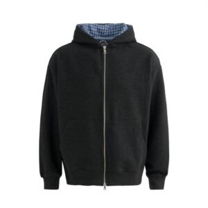 Pearl letter hooded sweatshirt - Black,