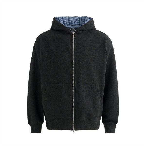 Pearl letter hooded sweatshirt - Black,