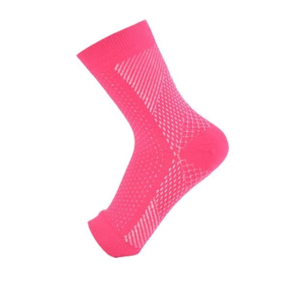 Sports calf socks outdoor fitness compression socks pressure socks skipping rope ankle protection socks elastic cycling socks - Crimson Red, L/XL (40-44)