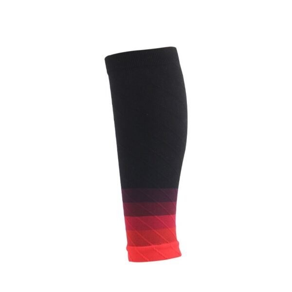 Running leg sleeves exercise pressure socks ankle protection socks - Black and Red-a pair, One Size