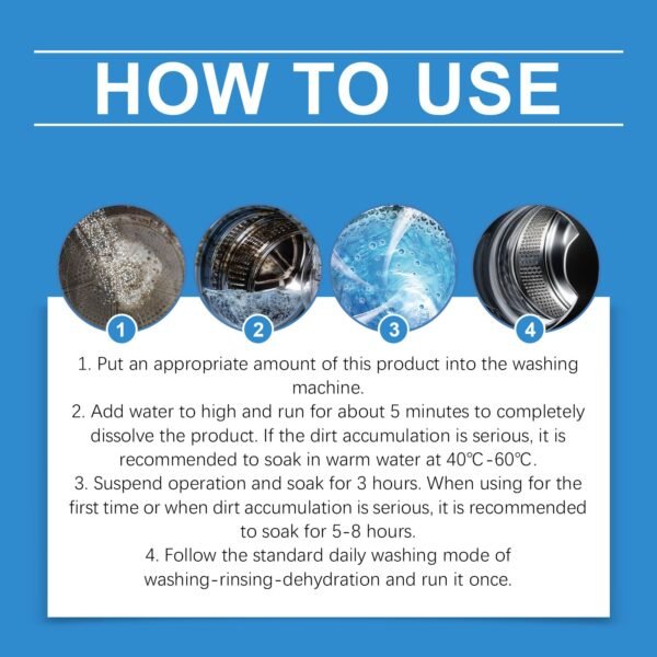 Jakehoe Washing Machine Cleaning & Deodorizing Powder