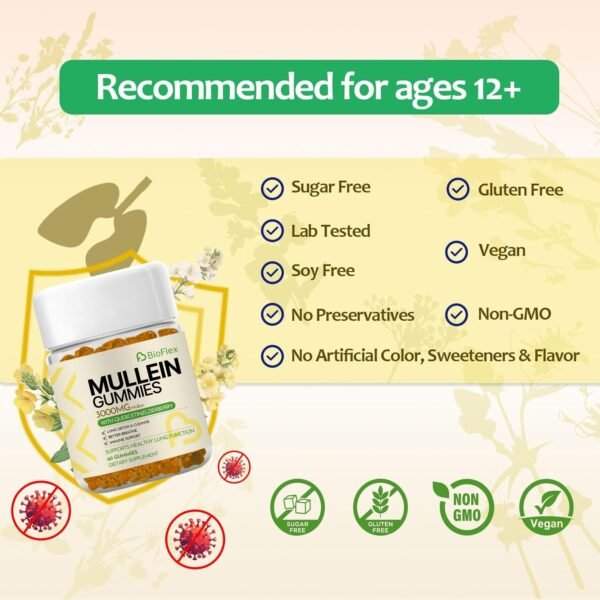 Mullein Gummies for Lungs