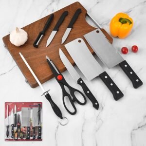 Premium 8-Piece Stainless Steel Knife Set